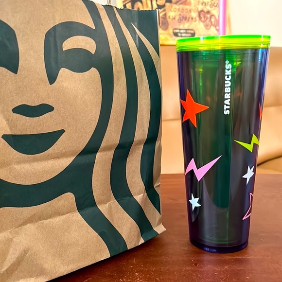 STARBUCKS TUMBLER 24OZ.STAY WEIRD UNISEX nwt - Picture 3 of 12
